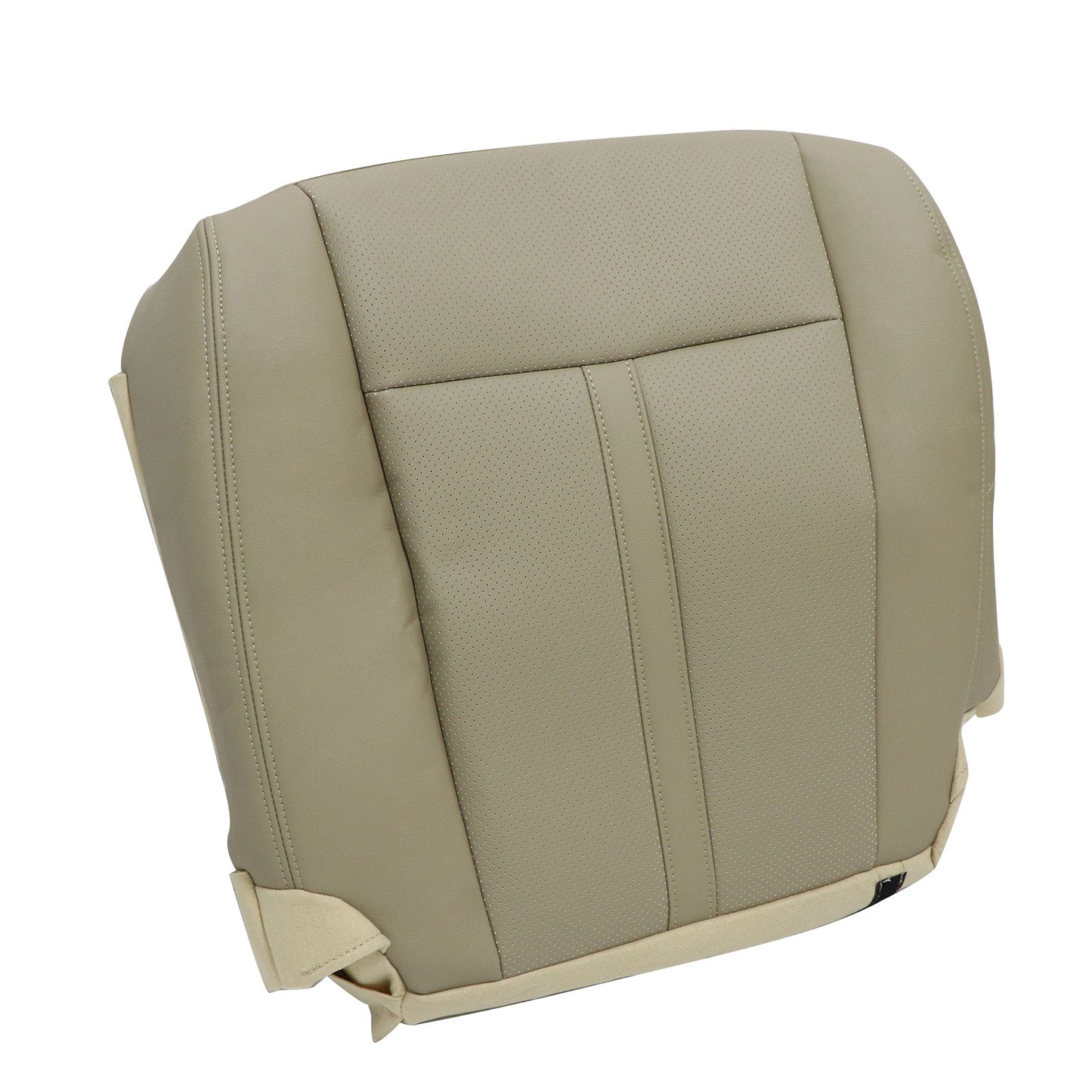 Driver Bottom Perforated Leather Seat Cover Tan For 2015-2017 Lincoln Navigator