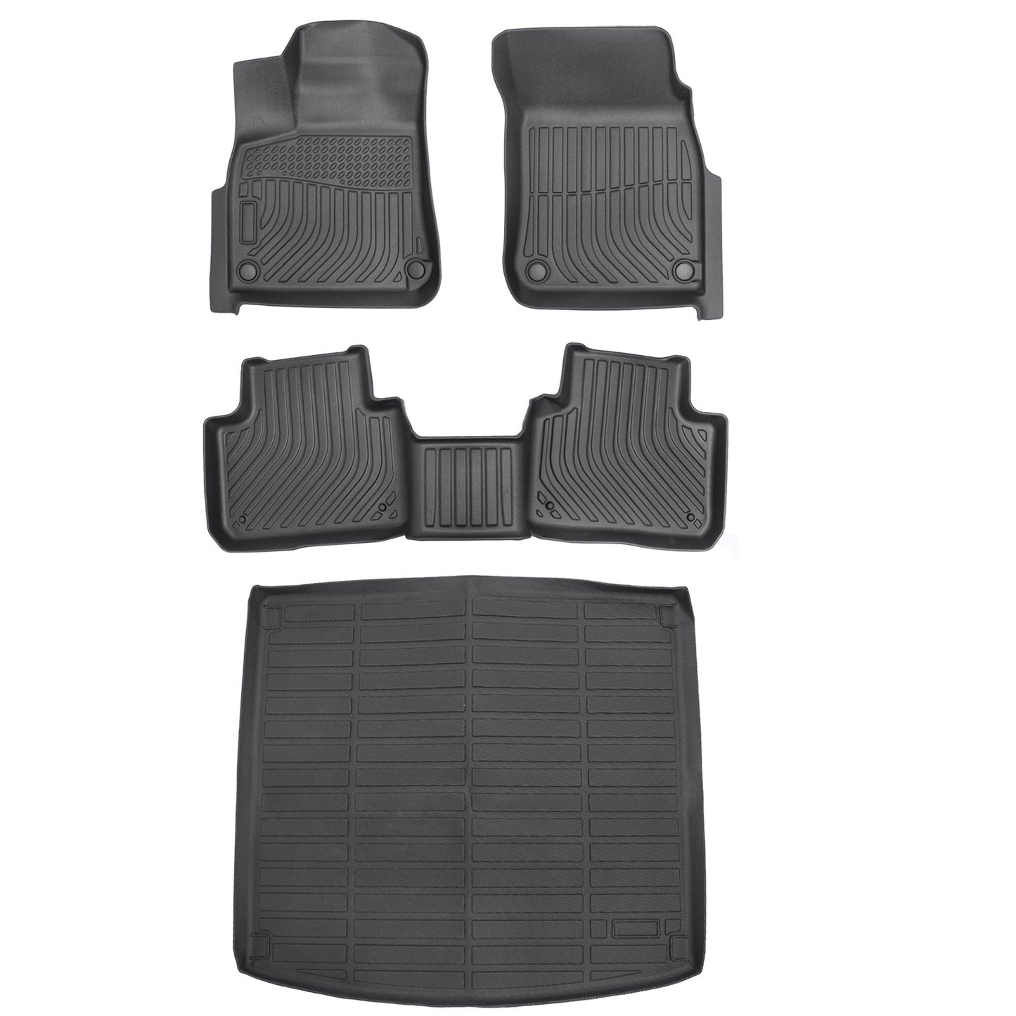 TPE Floor Mats & Trunk Cargo Liner For 2019-2025 Porsche Cayenne Replacement Set