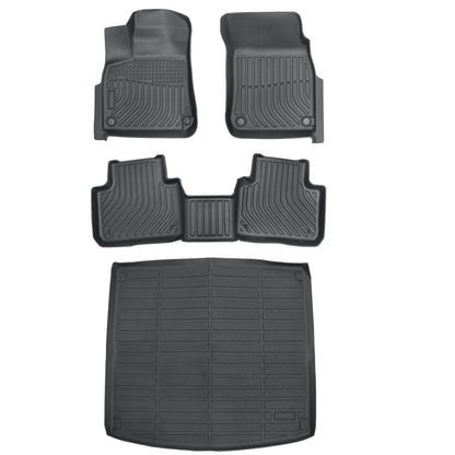 TPE Floor Mats & Trunk Cargo Liner For 2019-2025 Porsche Cayenne Replacement Set