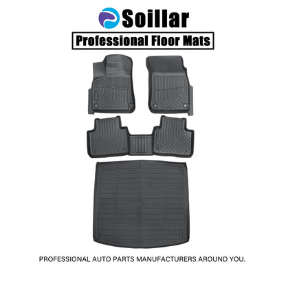 TPE Floor Mats & Trunk Cargo Liner For 2019-2025 Porsche Cayenne Replacement Set