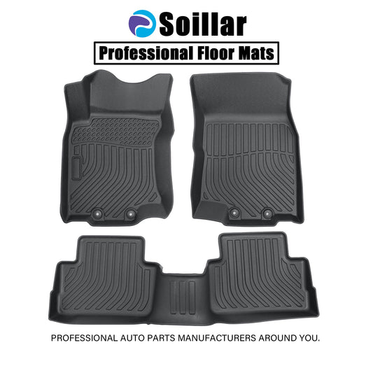 Front & Rear TPE Floor Mats Liners Black For 2014-2020 Nissan Rogue All Weather