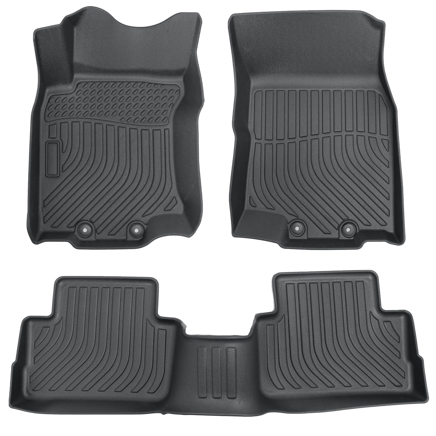 Front & Rear TPE Floor Mats Liners Black For 2014-2020 Nissan Rogue All Weather