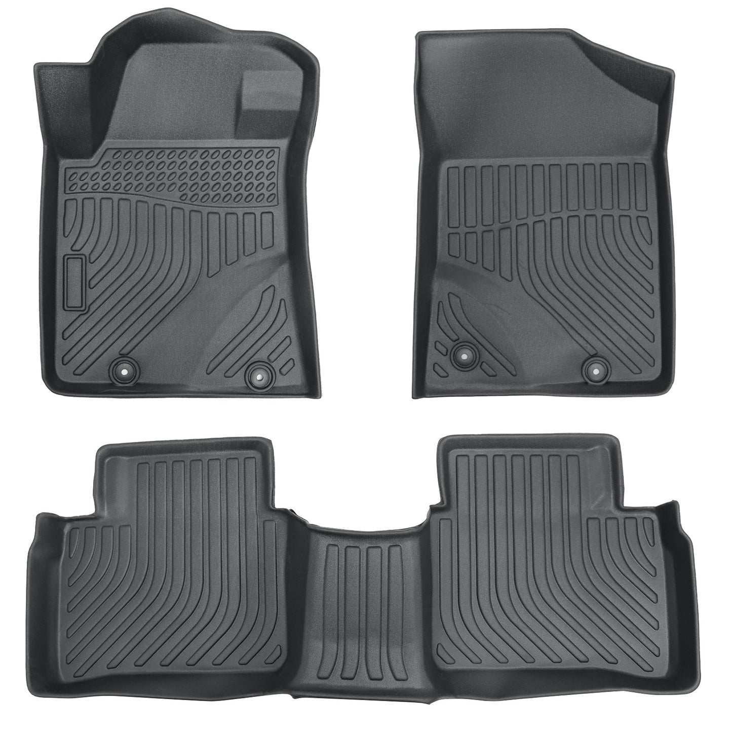 For 2016-2020 Nissan Maxima TPE Front & 2nd Row Floor Mats Liner Replacement 3D