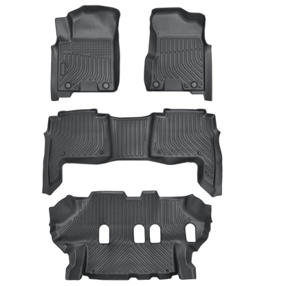 Floor Mats Liner TPE All Weather 3D For 2019-2024 Nissan Armada / Infiniti QX80
