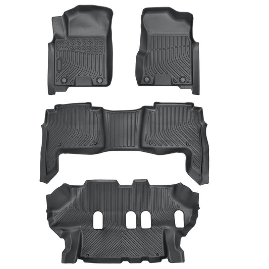 Floor Mats Liner TPE All Weather 3D For 2019-2024 Nissan Armada / Infiniti QX80