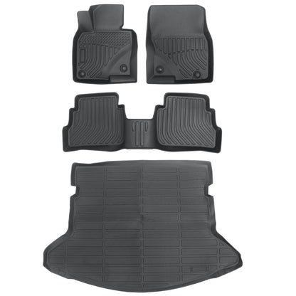TPE Floor Mats Liners & Trunk Cargo Set For 2021 2022 2023 Mazda CX-5 CX5 Black