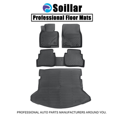 TPE Floor Mats Liners & Trunk Cargo Set For 2021 2022 2023 Mazda CX-5 CX5 Black
