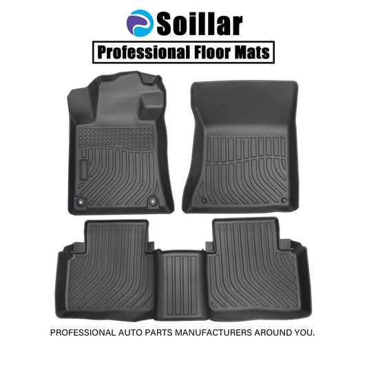 Floor Mats Liner For 2019-2025 Nissan Altima 4-Door Front-Rear All Weather TPE