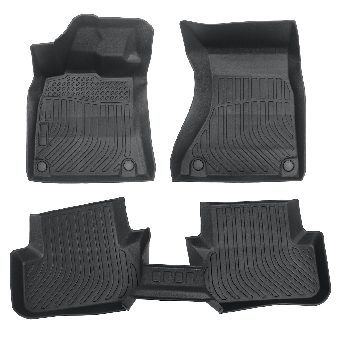 TPE Floor Mats Liner For 2008-2016 Audi A4 Sedan Wagon Allroad 4Door All Weather