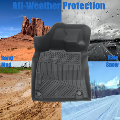 TPE Floor Mats Liner For 2008-2016 Audi A4 Sedan Wagon Allroad 4Door All Weather