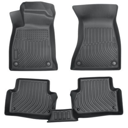 TPE Floor Mats Liner For 2017-2021 Audi A4 S4 A4 Allroad Front-Rear All Weather