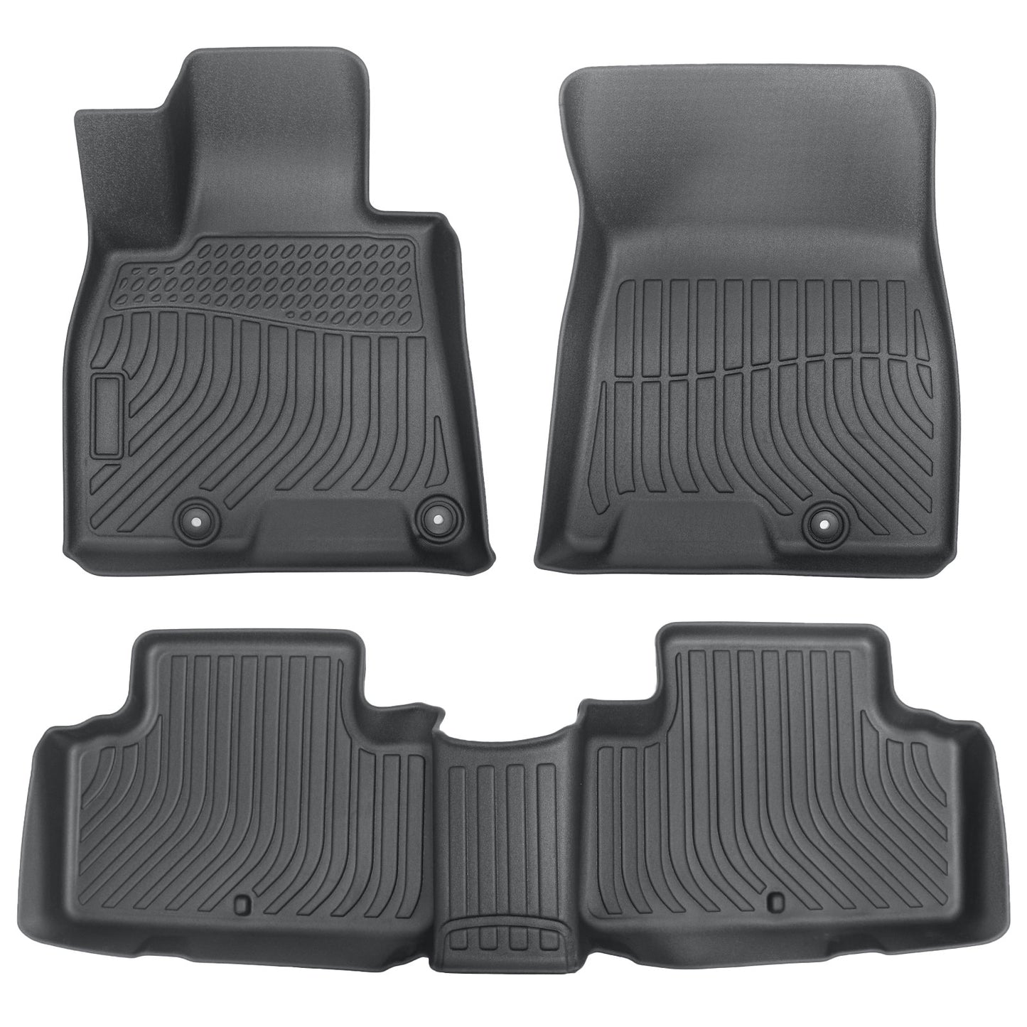 3D 1st+2nd Row Floor Mats Liner Full Cover Fits 2021 Genesis GV80 5/7 Seats TPE