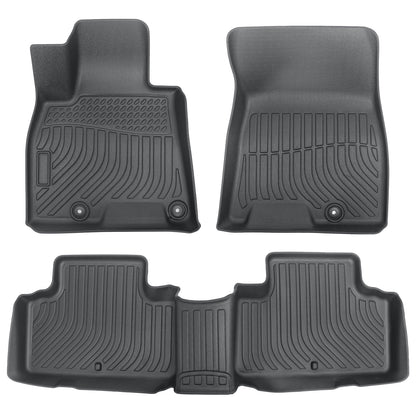 3D 1st+2nd Row Floor Mats Liner Full Cover Fits 2021 Genesis GV80 5/7 Seats TPE