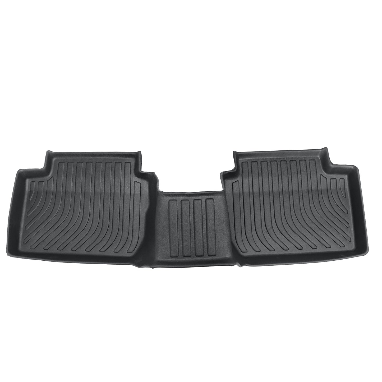 TPE Front & 2nd Row Floor Mats Liner All-Weather Black For 2019-2024 Mazda 3 AWD