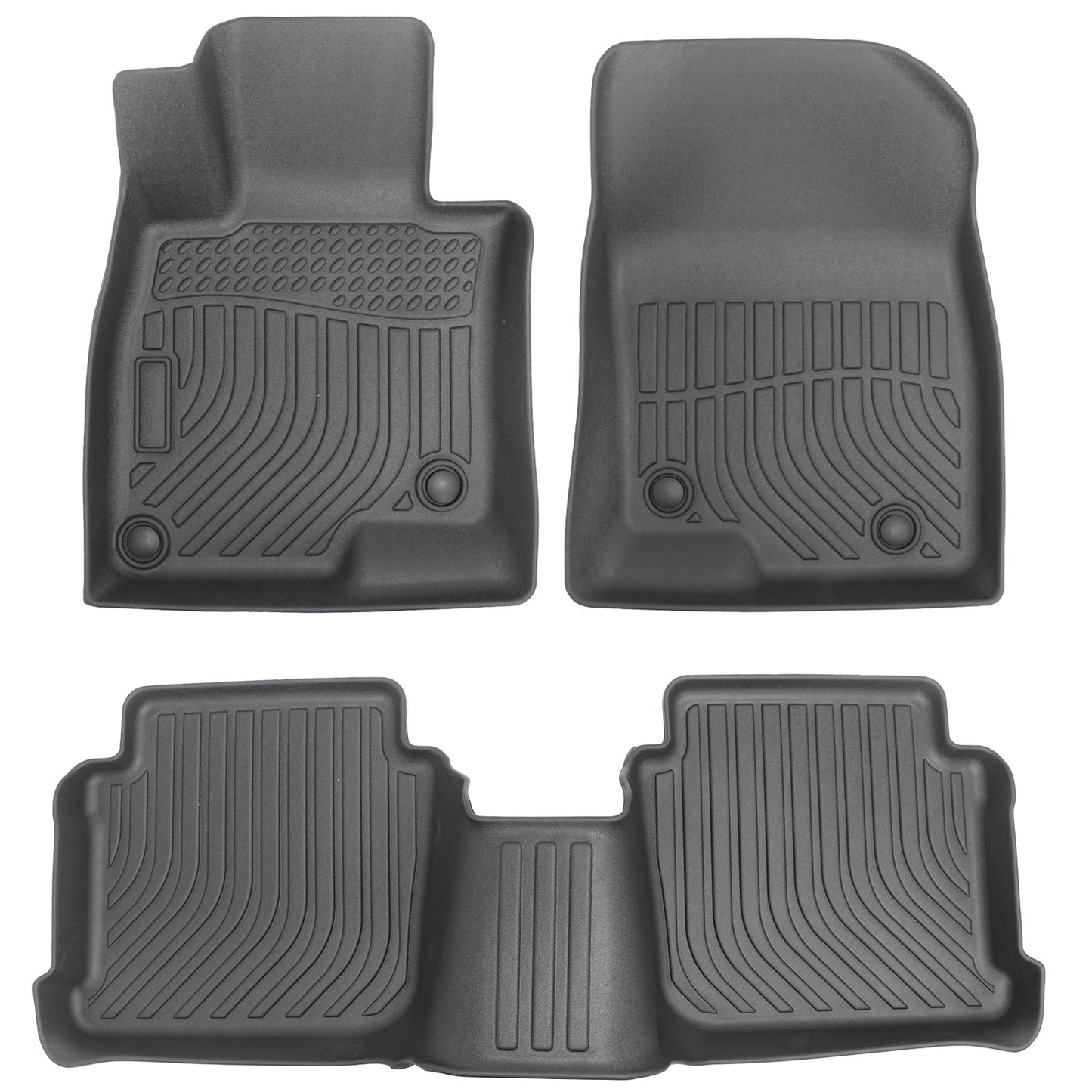 2 Row Floor Mats Liner For 2014-2021 Mazda 6 4-Door Front & Rear All Weather TPE