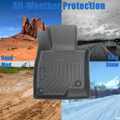 2 Row Floor Mats Liner For 2014-2021 Mazda 6 4-Door Front & Rear All Weather TPE