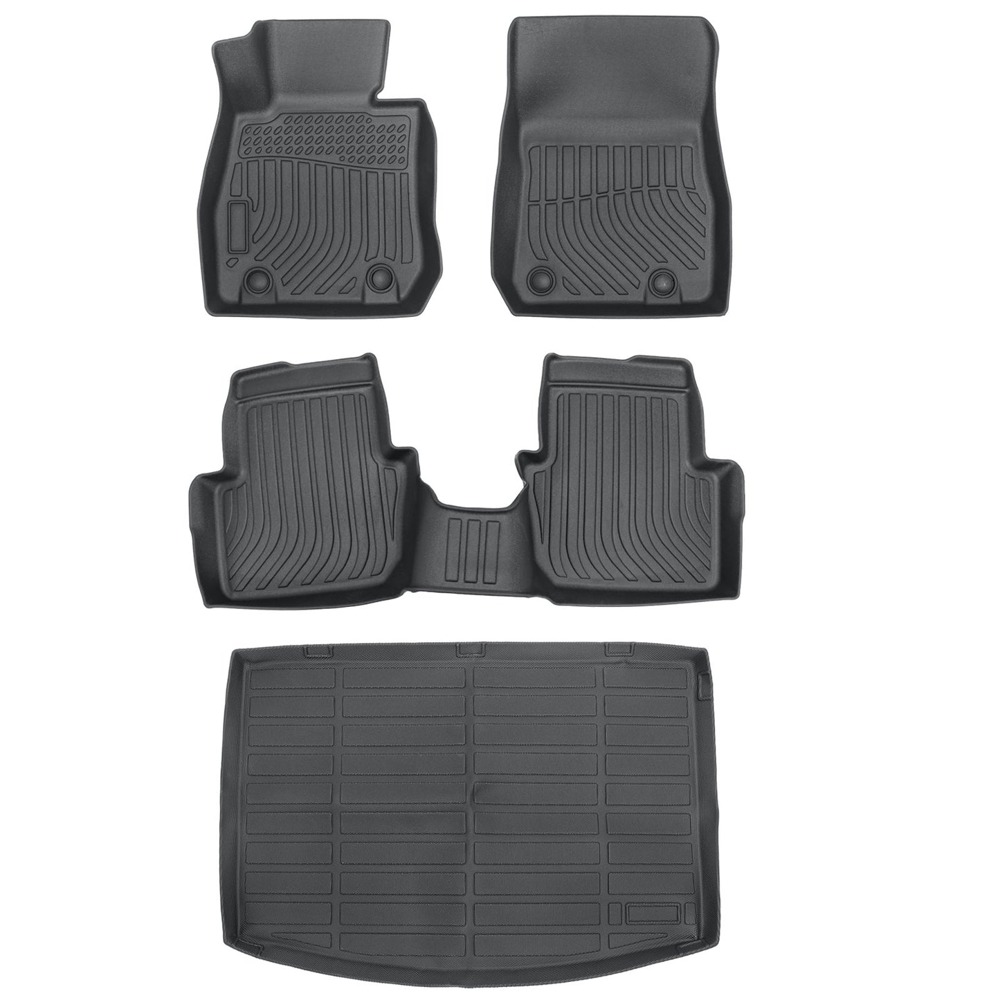 3D TPE Floor Mats Liners+Trunk Cargo Liner For 2016-2021 Mazda CX-3 All Weather