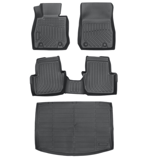 3D TPE Floor Mats Liners+Trunk Cargo Liner For 2016-2021 Mazda CX-3 All Weather