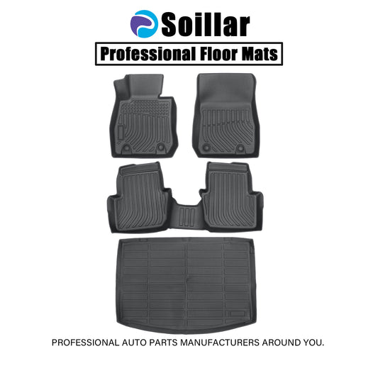 3D TPE Floor Mats Liners+Trunk Cargo Liner For 2016-2021 Mazda CX-3 All Weather