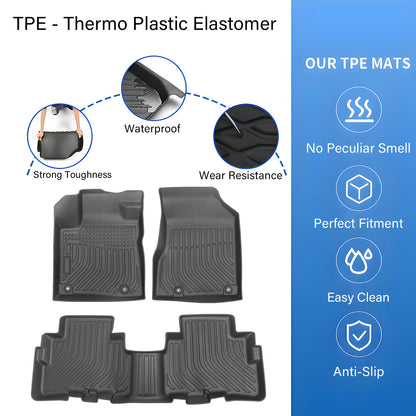 TPE Floor Mats Liner For 2017 2018 2019 2020 2021 2022 2023 2024 Nissan Murano