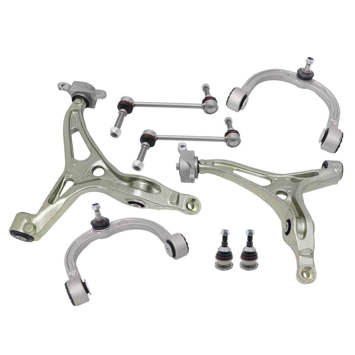8pcs For Mercedes-Benz GL ML 2007-2012 Front Upper & Lower Control Arm Sway Bar