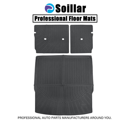 For 2023-2025 Mazda CX-50 TPE Trunk Cargo Liner & Backrest Mat Mat Liner Black