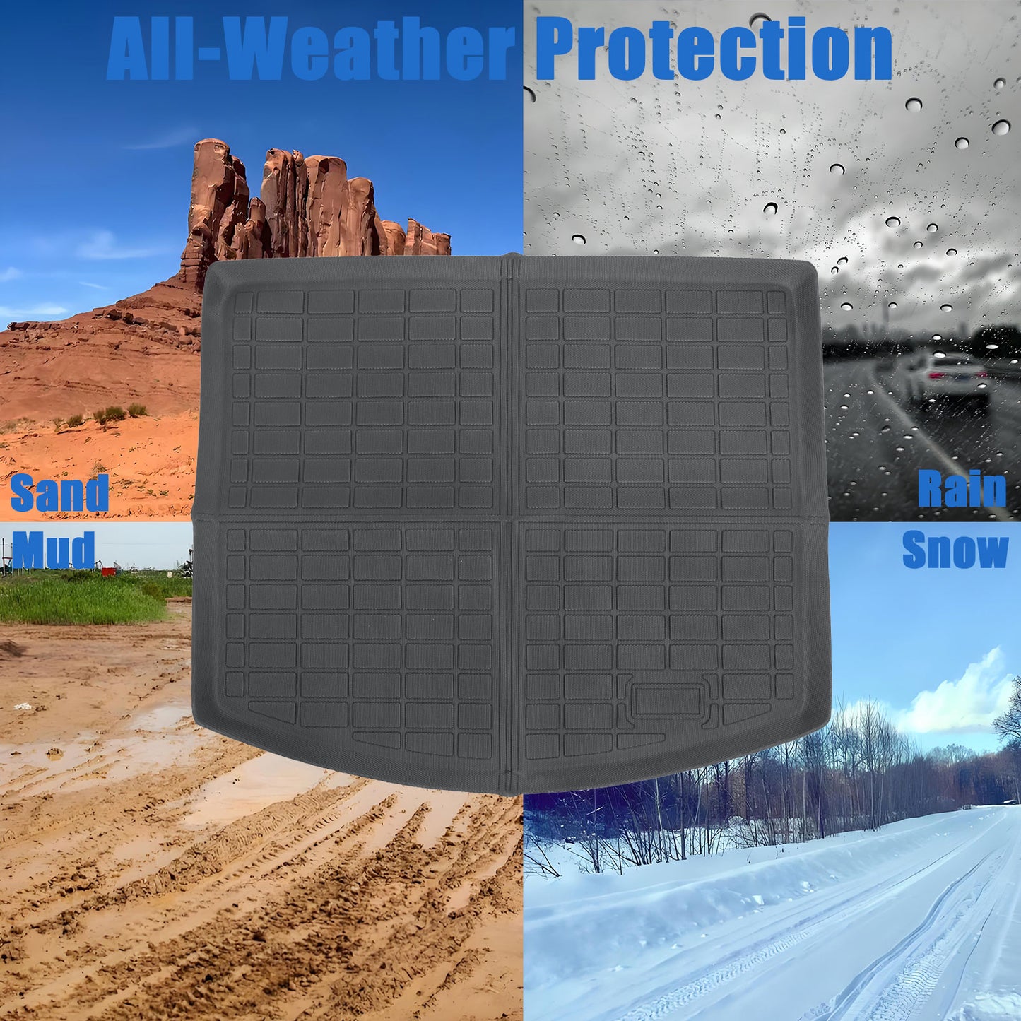 TPE Rear Cargo Trunk Liner Cover Floor Mat Fits 2013-2016 Mazda CX-5 Waterproof