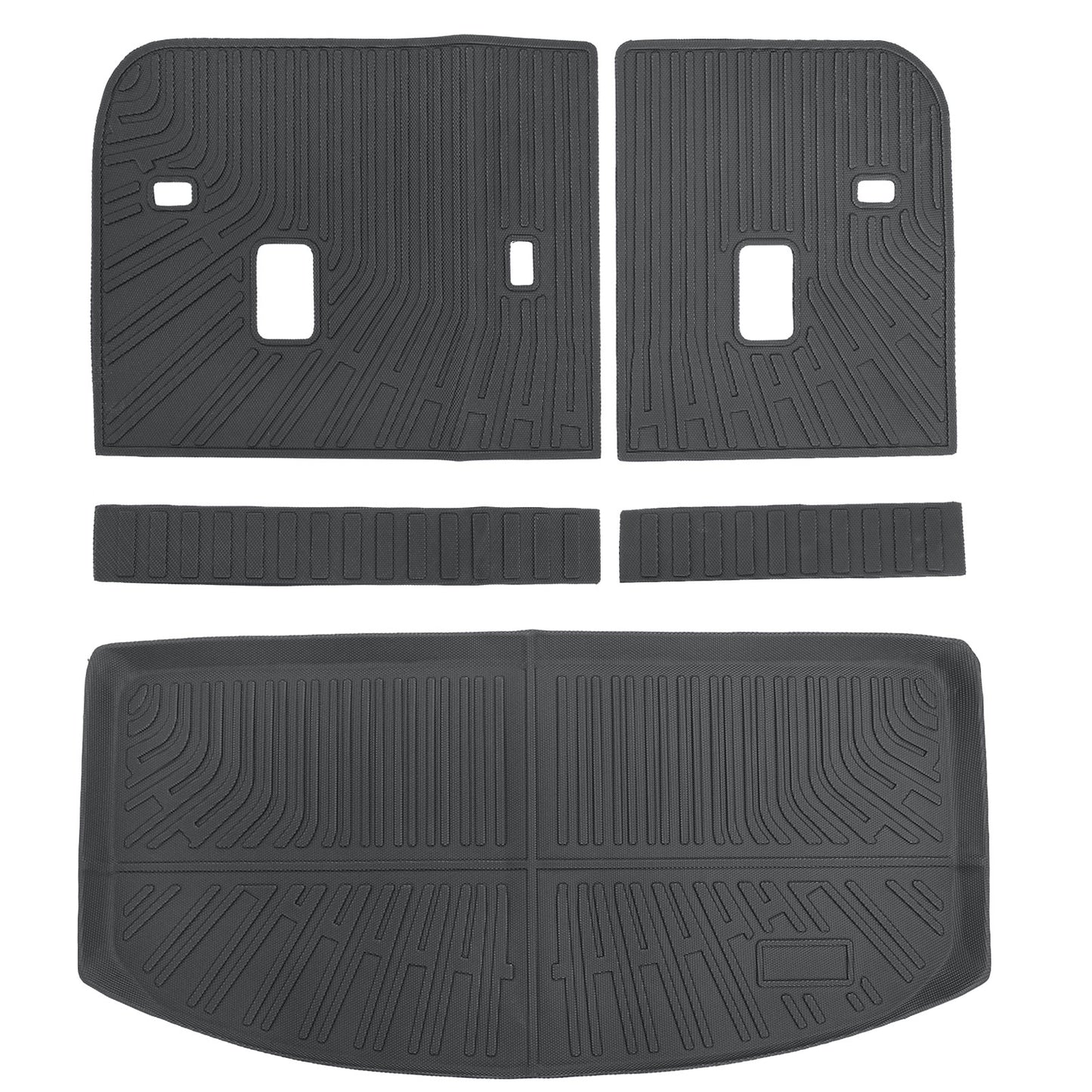 Trunk Cargo Liner & Backrest Mats 3Pcs For 2024-2025 Mazda CX-90 TPE All-Weather
