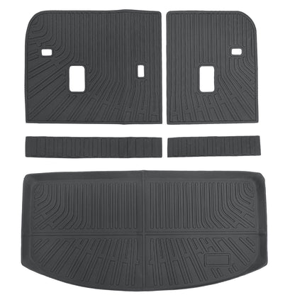 Trunk Cargo Liner & Backrest Mats 3Pcs For 2024-2025 Mazda CX-90 TPE All-Weather