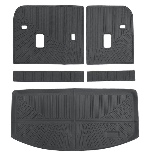 Trunk Cargo Liner & Backrest Mats 3Pcs For 2024-2025 Mazda CX-90 TPE All-Weather