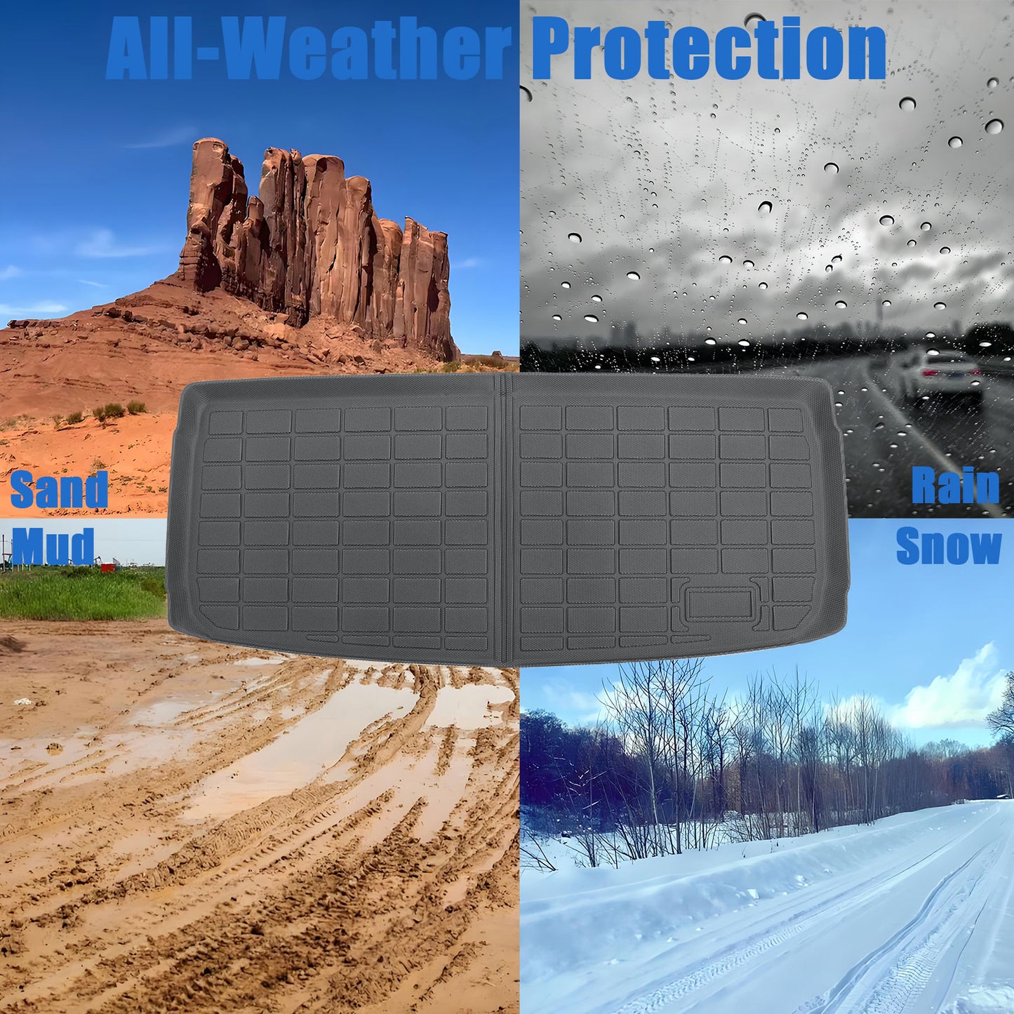 TPE Fits 2017-2019 Mercedes-Benz GLS-Class X166 Trunk Cargo Liners All Weather