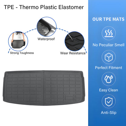 TPE Fits 2017-2019 Mercedes-Benz GLS-Class X166 Trunk Cargo Liners All Weather
