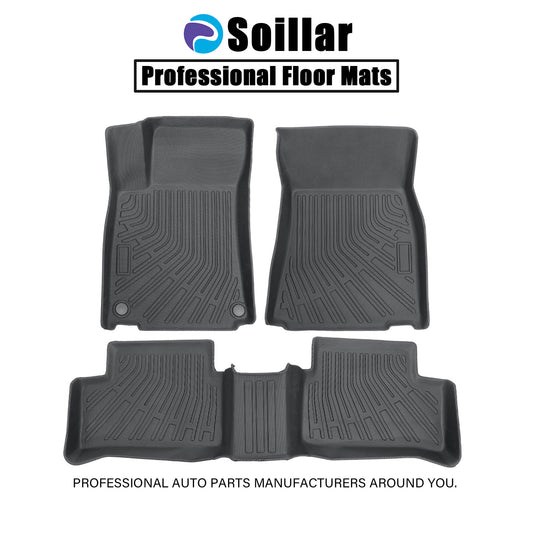 Floor Mats Liner 3D For Mercedes 2020-2024 Benz CLA / 2021-2024 GLA TPE 3PCS NEW