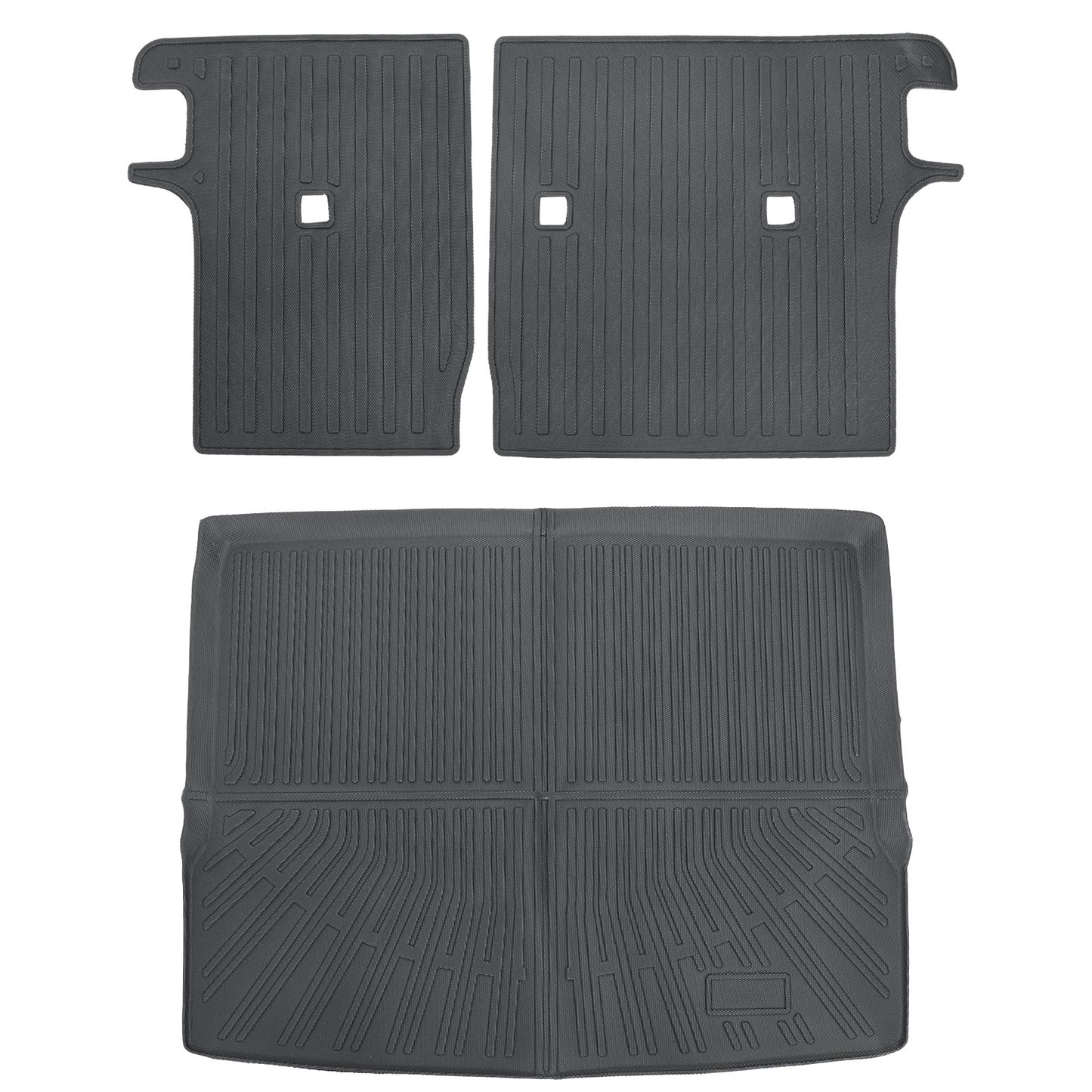 Backrest Mats & Trunk Cargo Liner For 2025 Nissan Kicks 4-Door 3D TPE Waterproof