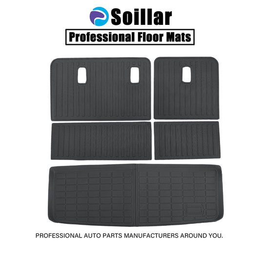 For 2025 Nissan Armada / Infiniti QX80 TPE Backrest Mats & Trunk Cargo Liners 3D