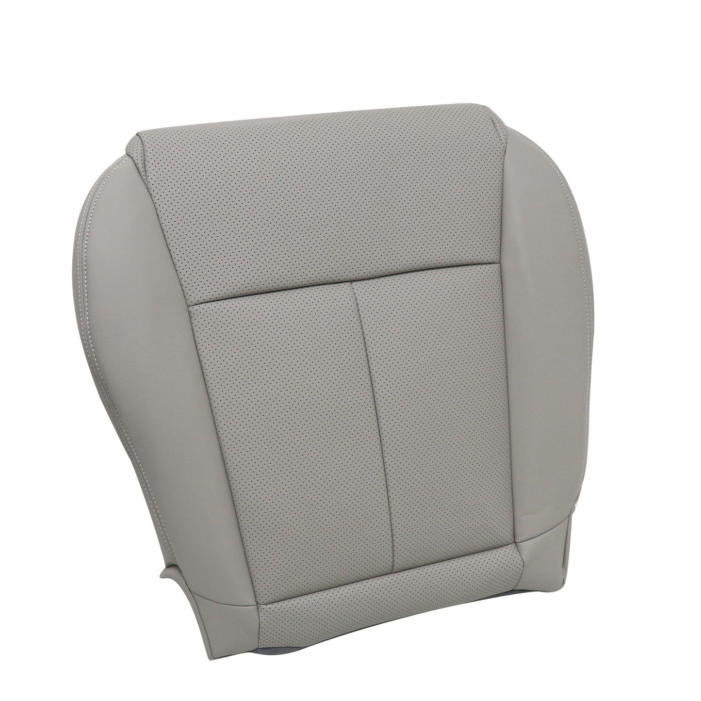 2006-2010 For Infiniti M45 Passenger Bottom Perforated Leather Seat Cover Gray