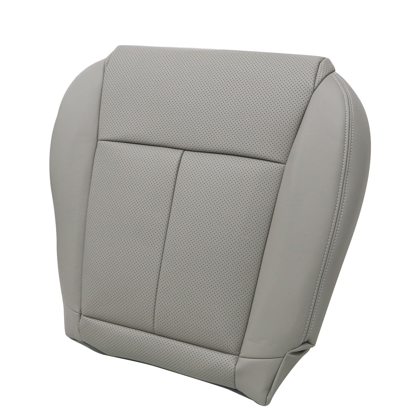 2006-2010 For Infiniti M45 Passenger Bottom Perforated Leather Seat Cover Gray