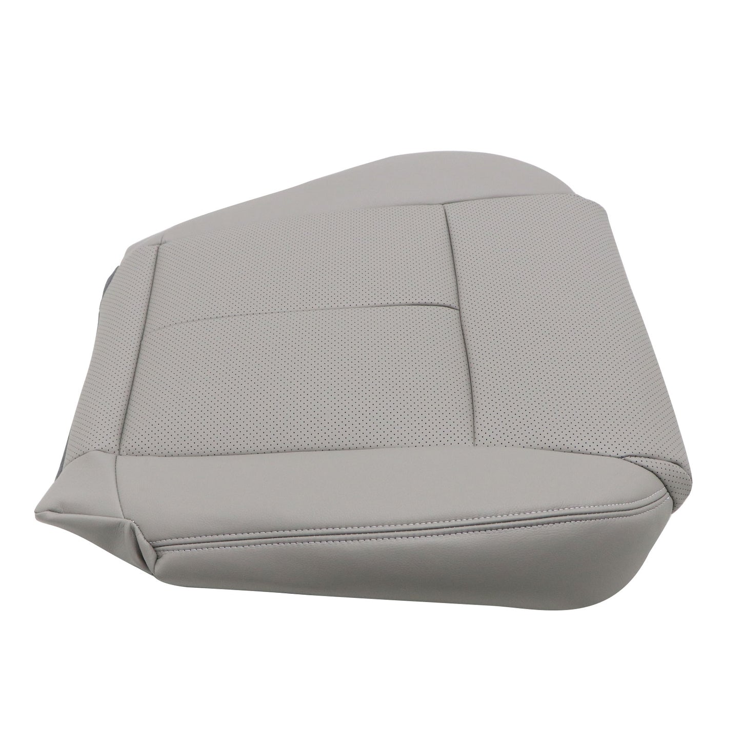 2006-2010 For Infiniti M45 Passenger Bottom Perforated Leather Seat Cover Gray