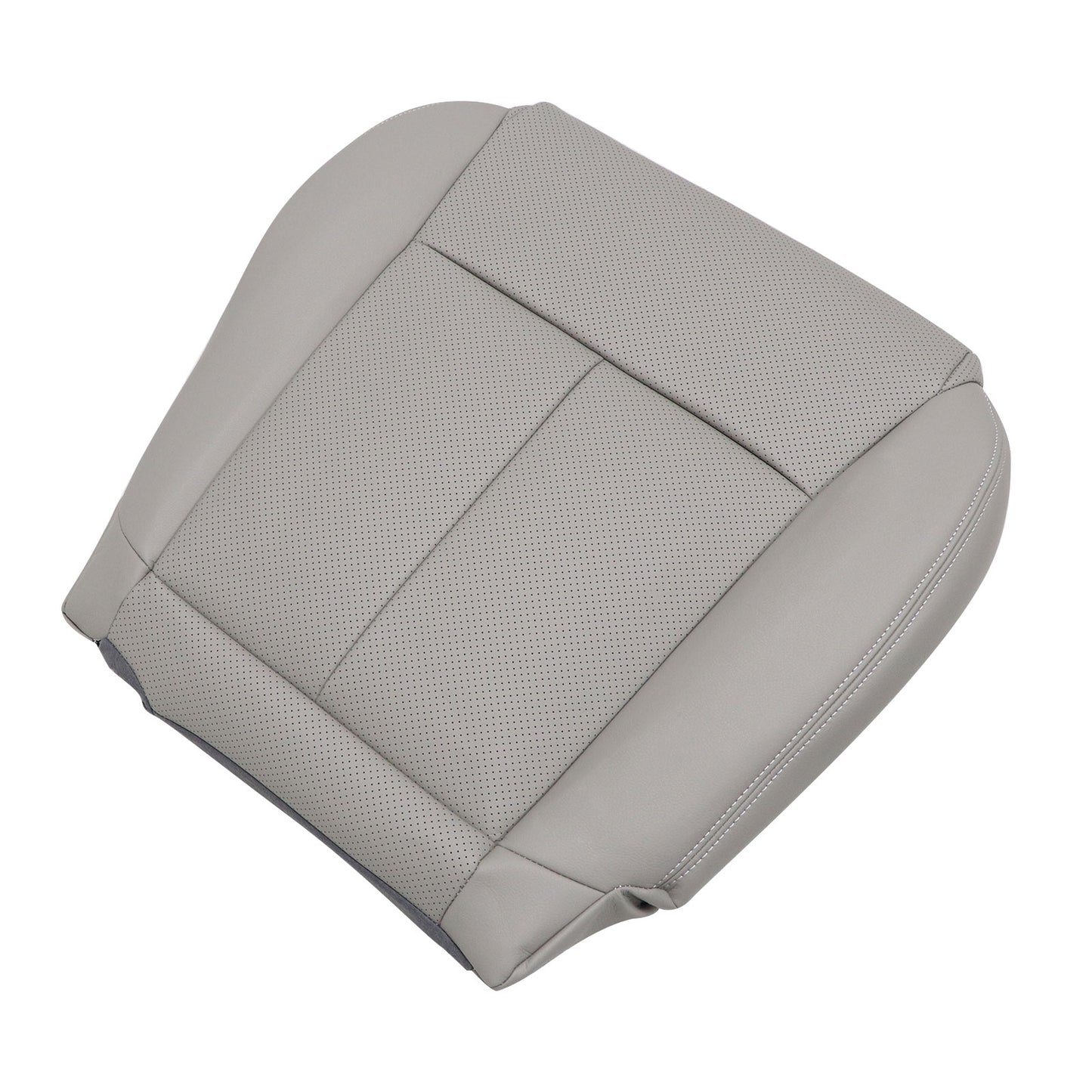2006-2010 For Infiniti M45 Passenger Bottom Perforated Leather Seat Cover Gray