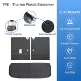 Trunk Cargo Liner 3D For 2014-2021 Infiniti QX60/2013-2020 Nissan Pathfinder TPE