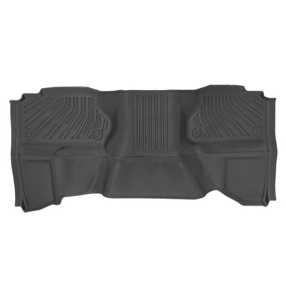 2 Rows Floor Mats Liner Fits 2007-2013 Chevy Silverado GMC Sierra Double Cab TPE