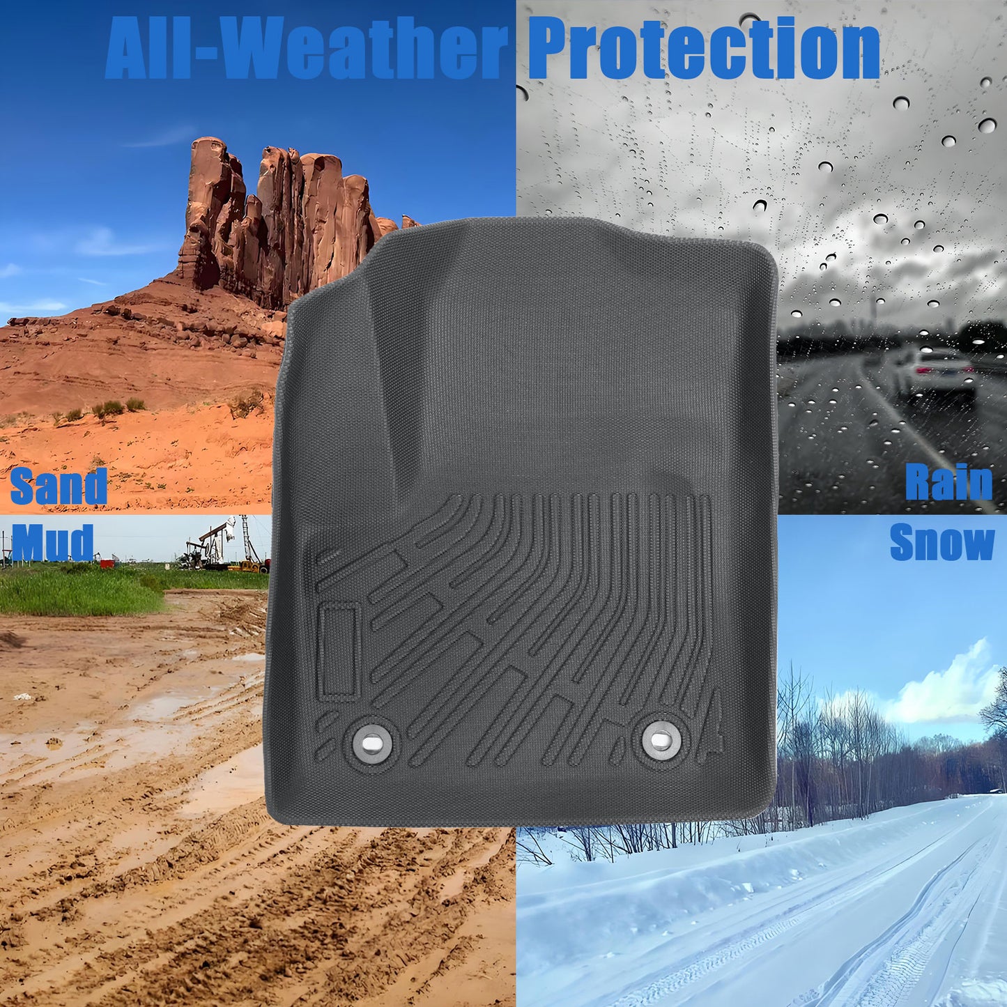 Fits 2010 2011 2012 2013 Transit Connect TPE Front Floor Mats Liner Protection
