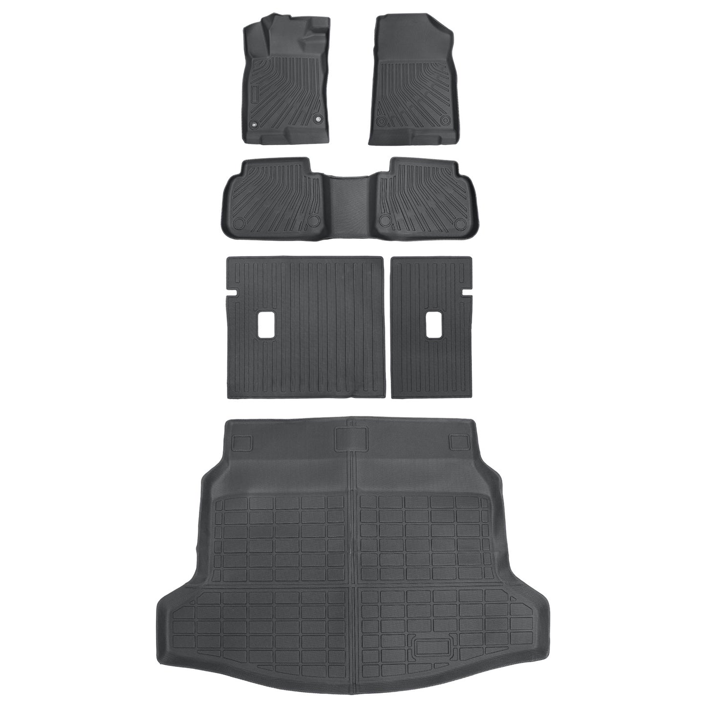 TPE Floor Mats & Trunk Cargo Liner For 2022-2025 Honda Civic Hatchback Weather