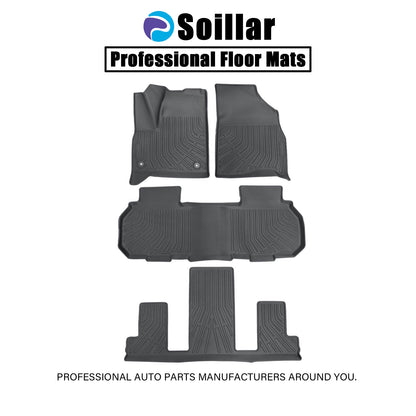 TPE Floor Mats 3D For 2024-2026 Buick Enclave/GMC Acadia 7-Seat Floor Liners Set