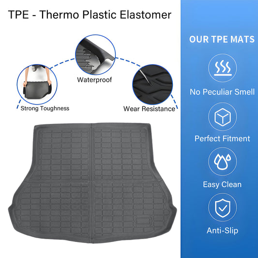 TPE Rear Cargo Trunk Liner Floor Mat For 2011-2016 Hyundai Elantra Waterproof