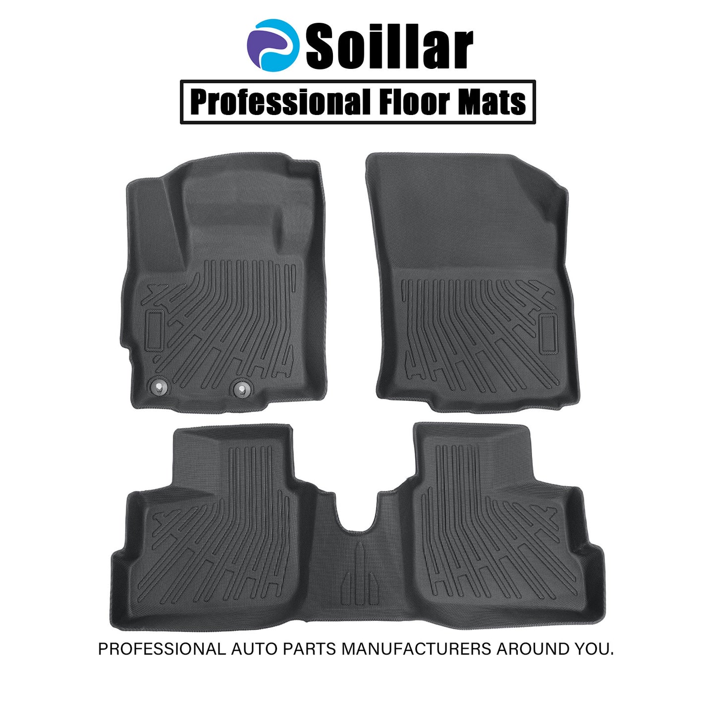 TPE Floor Mats Liner For 2014-2020 Mitsubishi Mirage Hatchback 4Door All Weather