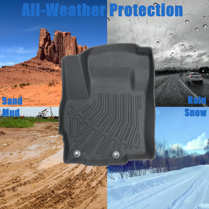TPE Floor Mats Liner For 2014-2020 Mitsubishi Mirage Hatchback 4Door All Weather