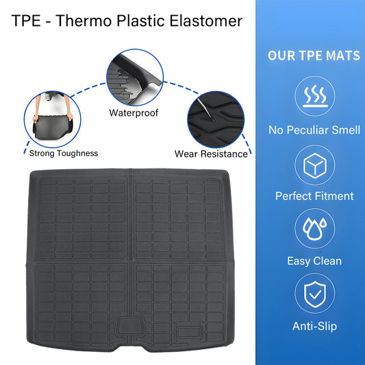 TPE Cargo Trunk Liner Cover Floor Mat For 2019-2025 Volvo XC40 XC4 Waterproof