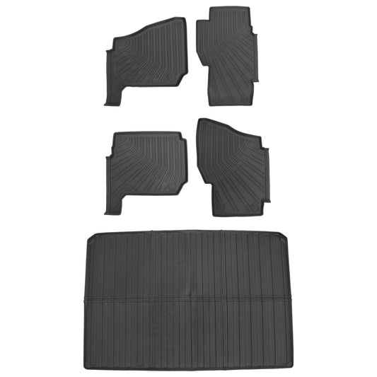 TPE Floor Mats+Bed Mat Cargo Liner For 2019-2025 Polaris Ranger Crew XP 1000 New