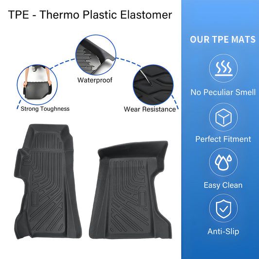 TPE Custom Floor Mats For Polaris Slingshot 2019 2020 2021 2022 Liner Black New